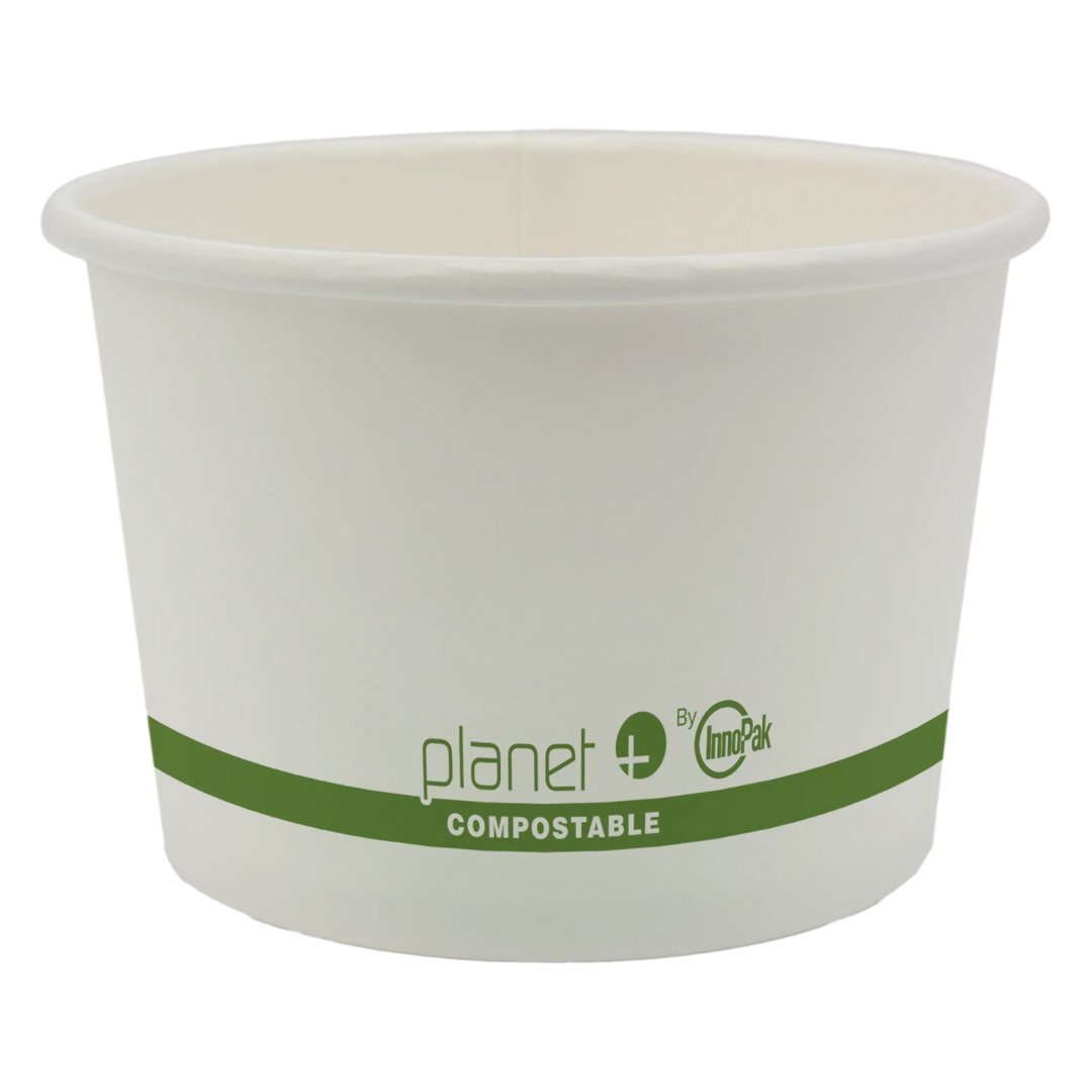 UNIQ® Pint 16 oz Eco-Friendly Compostable To Go Containers With Non-Vented  Lids