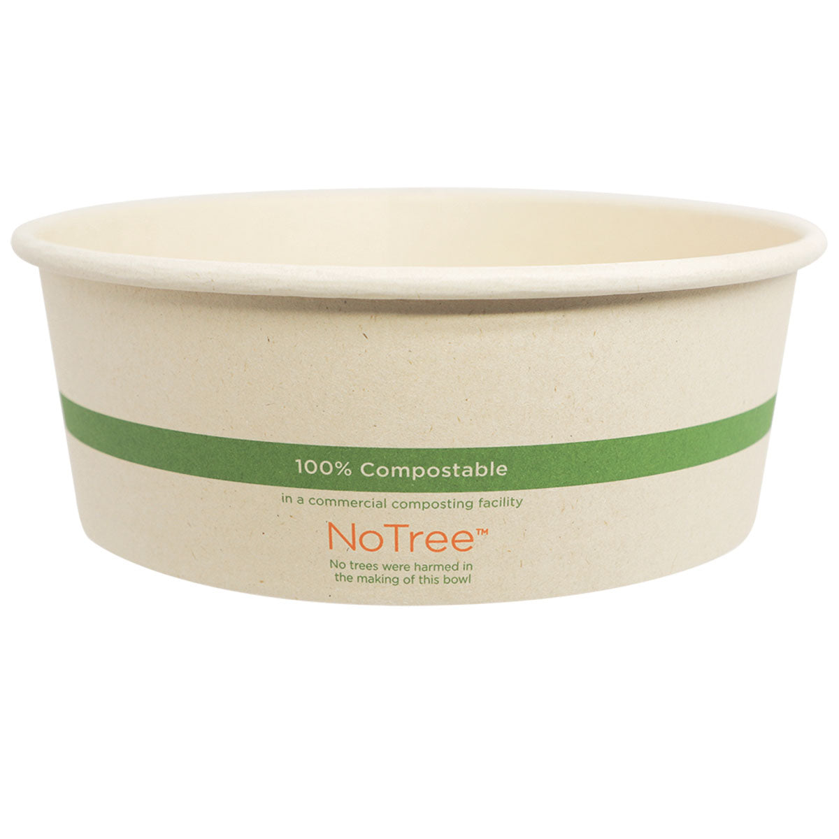 Eco-Products EP-SBS64 64 oz. Clear Compostable Plastic Salad Bowl with Lid  - 150/Case