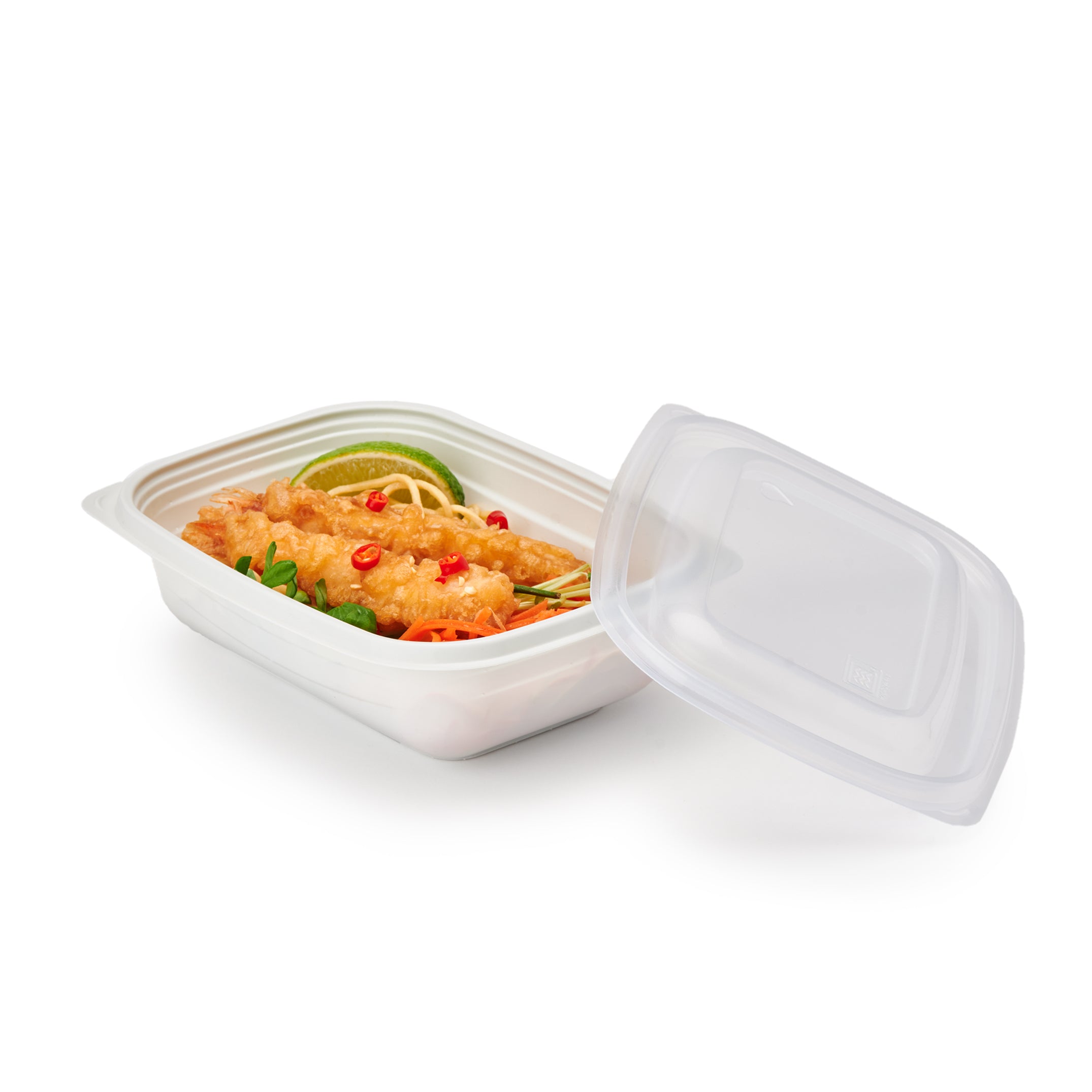Compostable To-Go Bowls with Lids