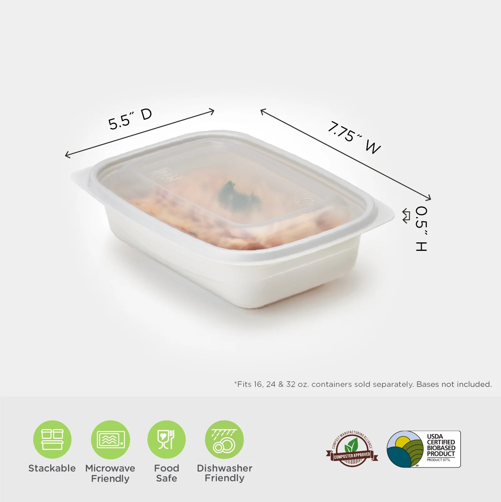 32oz/36oz Lunch Box Food Containers Storage Reusable Microwavable