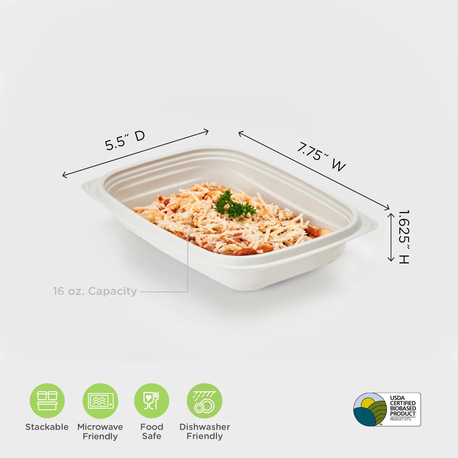 [600 Count] 24oz Eco Friendly Bowls with Lids Disposable Compostable Container - Square Bowl Sugarcane Bagasse Meal Prep Bento Boxes Take Out Catering