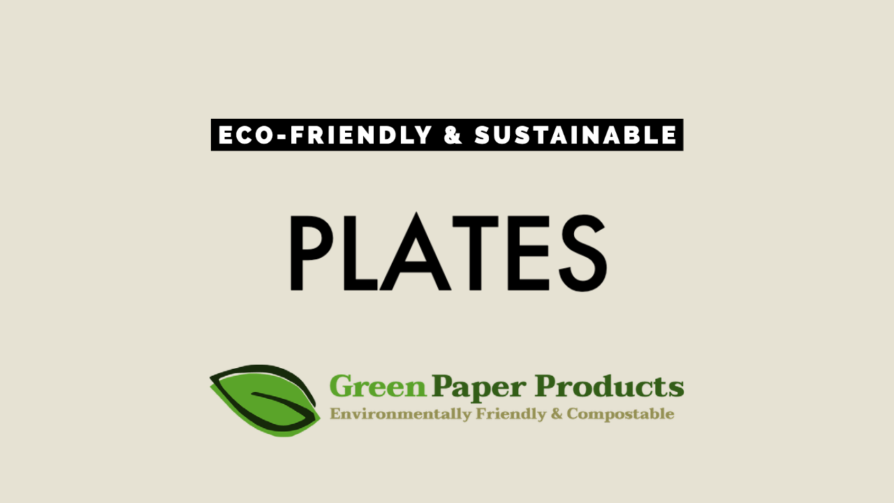 Eco-Friendly Party Supplies 8 Inch 3 Compartments Lunch
