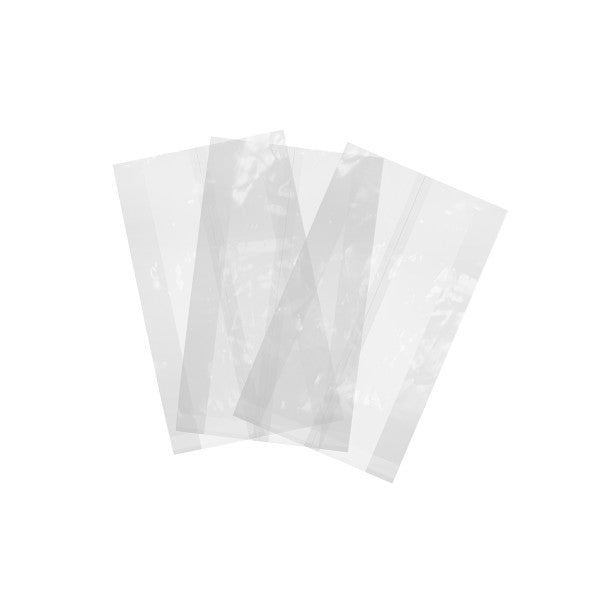 Clear Compostable Cellophane Bags, 8x4x18, 100 Pack