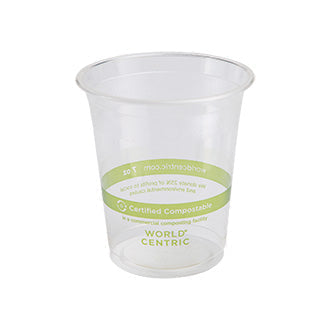 Custom Printed 8 oz Compostable PLA Round Deli Containers World Centric