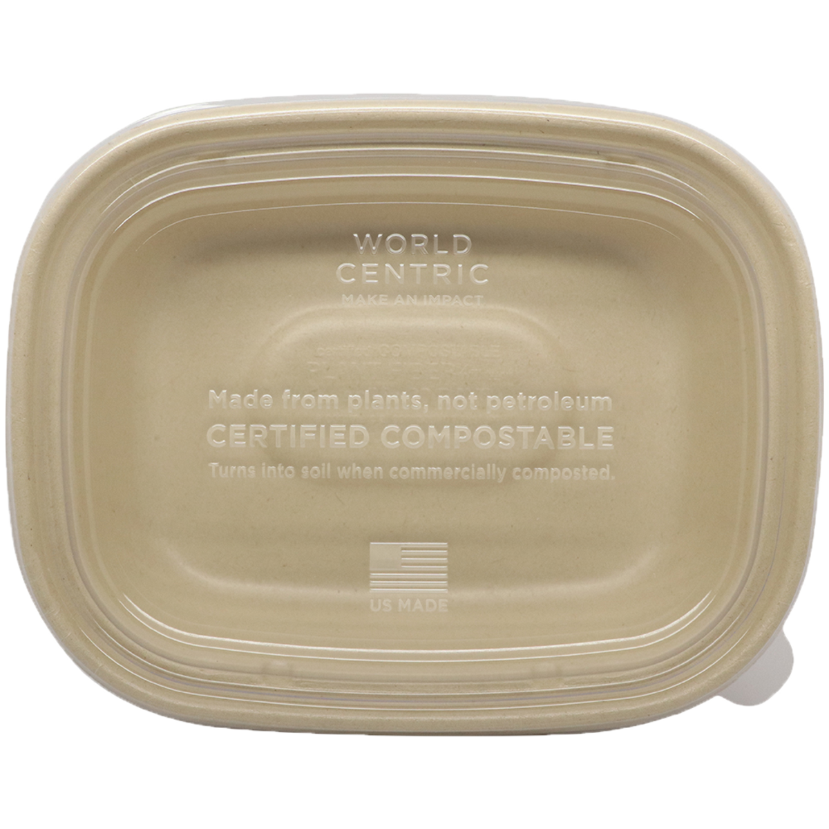 Small Compostable Food Containers - Karat Earth 6''x6'' Compostable Ba