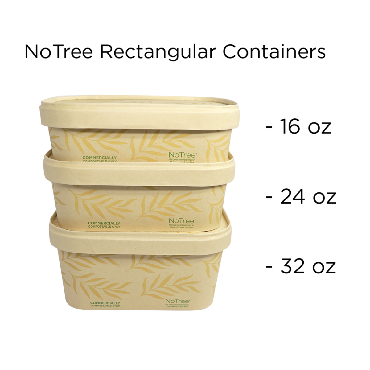Rectangular 24 Oz. Food Storage Container