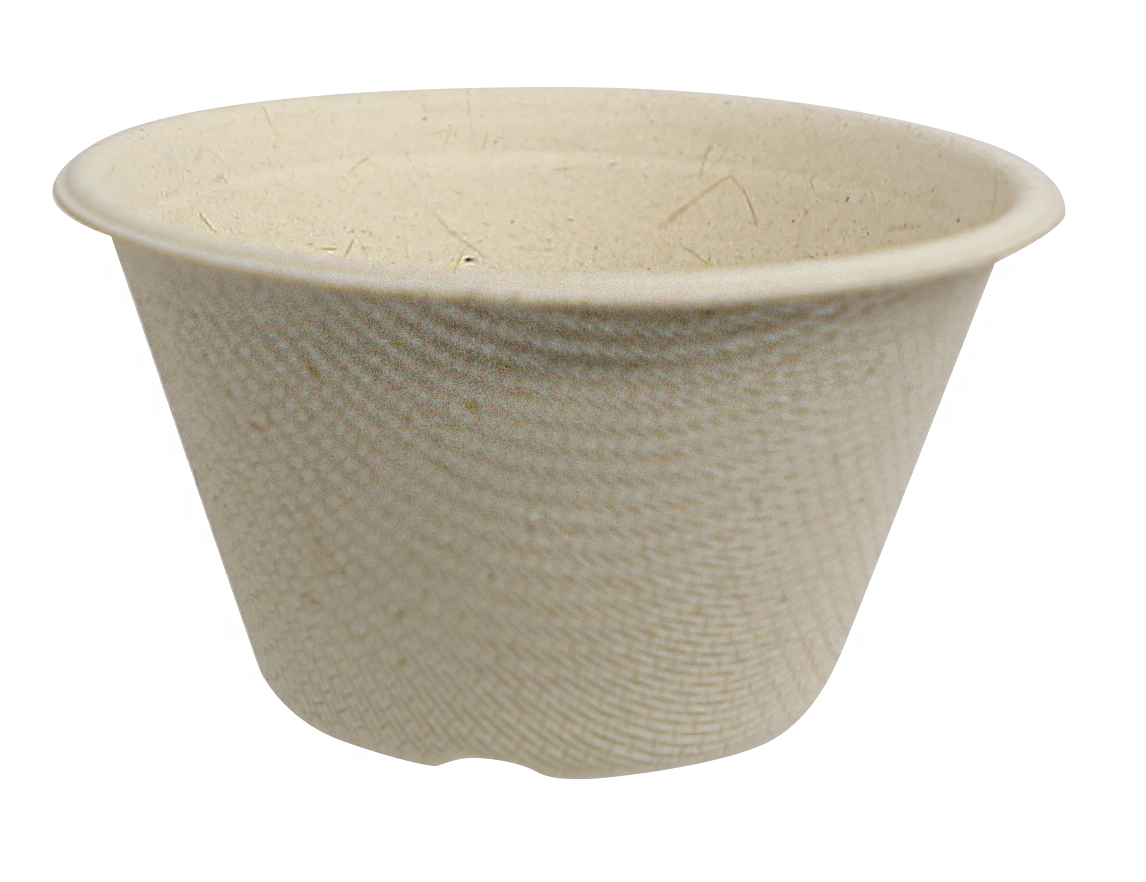 Compostable Sauce Cup With Lid 2oz, Natural Bagasse Fiber Condiment Cups  100's - Go-Compost Gravy Cups With Lid