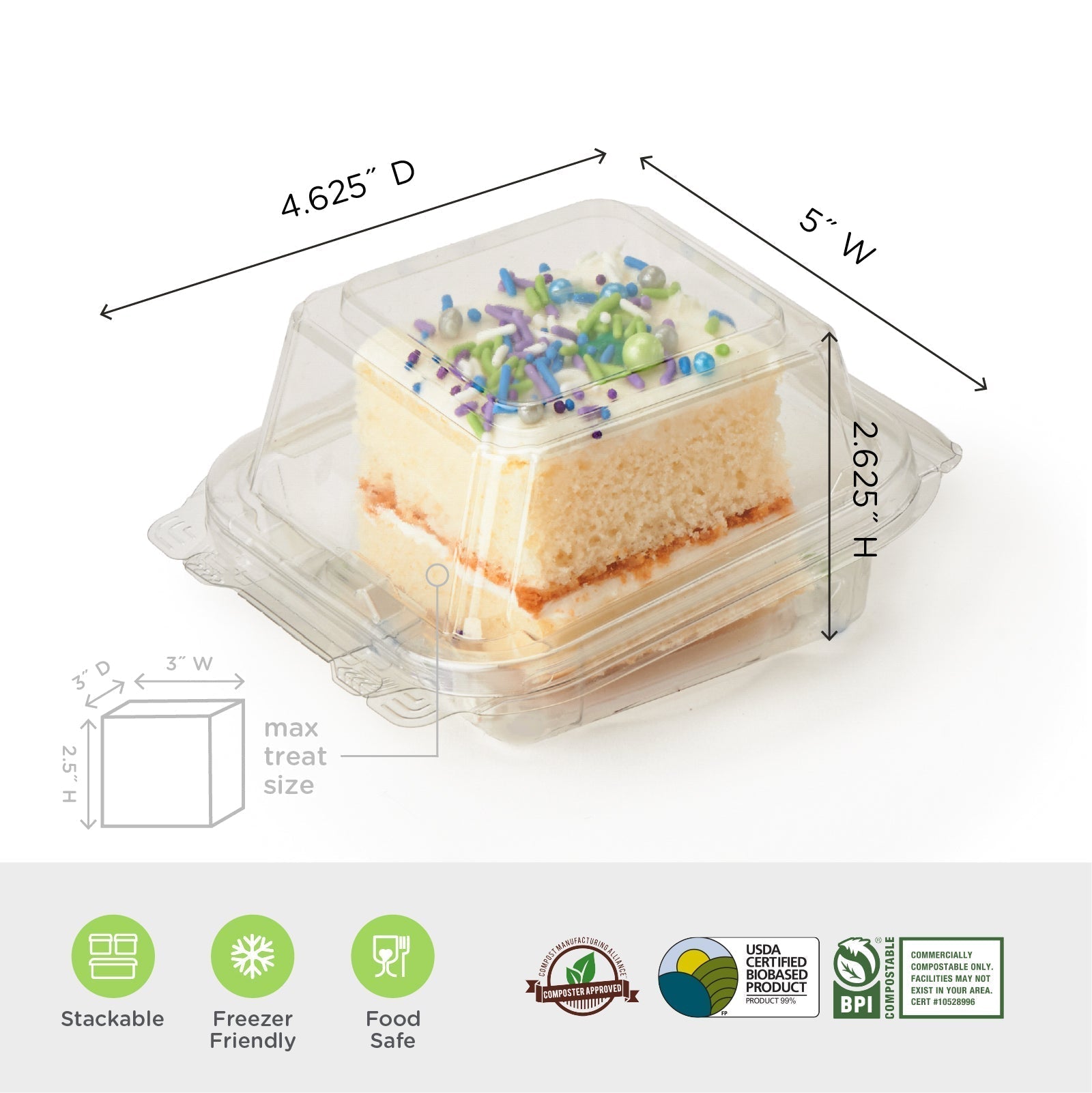 Compostable Clamshell, Take-out/to-Go Food Boxes - Biodegradable Containers,  - Microwave-Safe - Gluten-Free - Eco-Friendly - China Bagasse Degradable  Hamburger Box and 6.5 Inch Box price