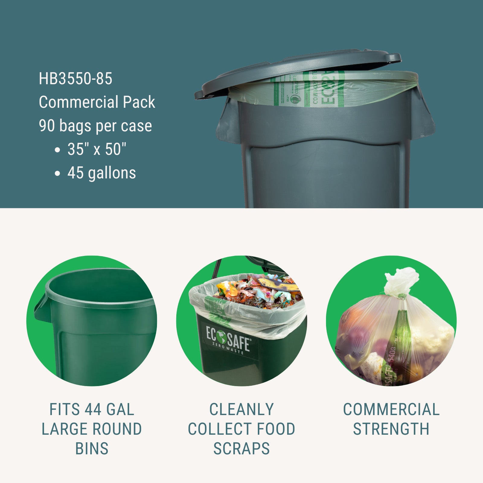 Compostable Trash & Yard Waste Bags 33 Gallon – Commit to Green®