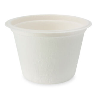 16oz Disposable White Paper Soup Containers Ice-Cream Paper Cup With V –  EcoQuality Store