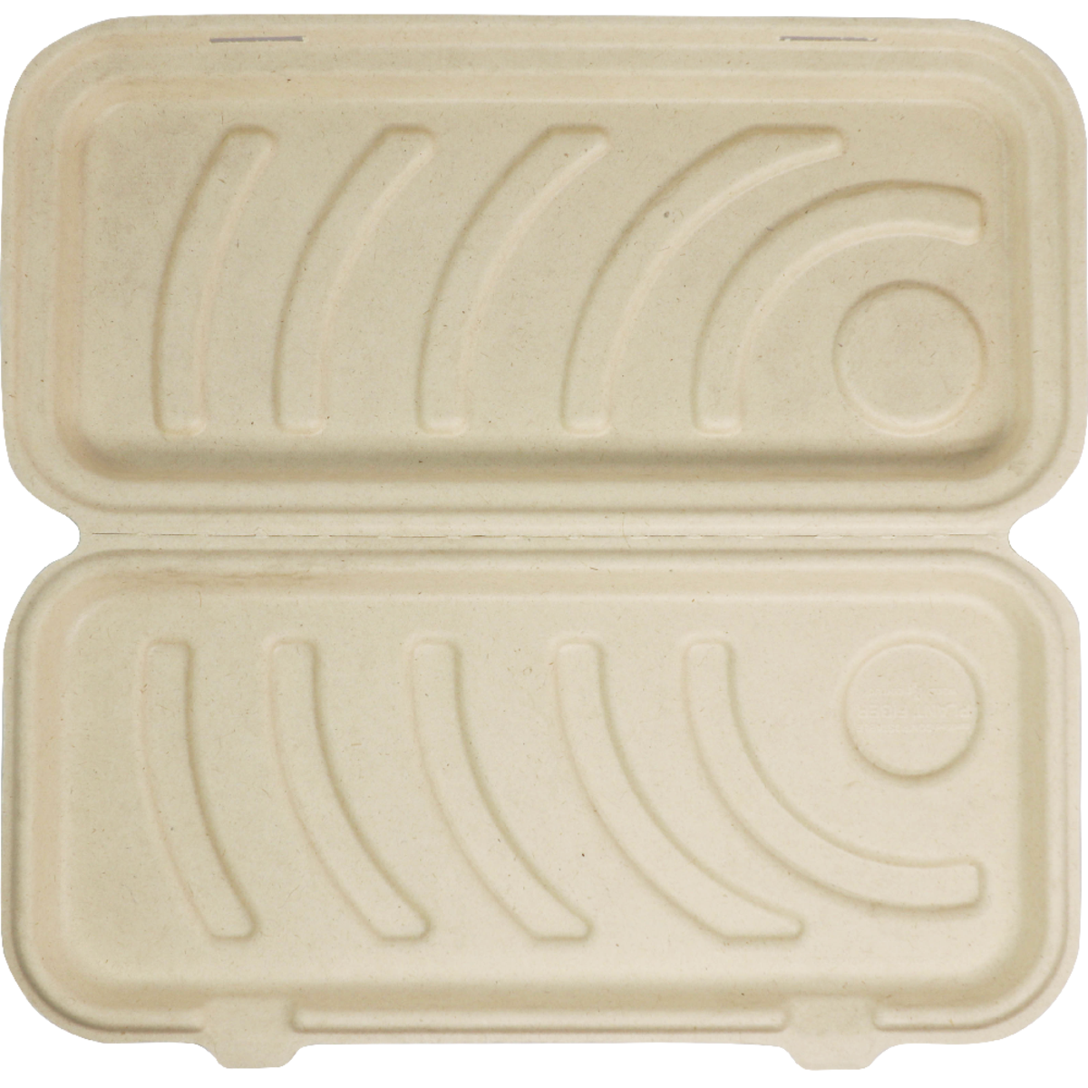 Pulp Tek 43 oz Rectangle Natural Bagasse To Go Tray - 5-Compartment - 11 x  8 1/2 x 1 1/2 - 100 count box