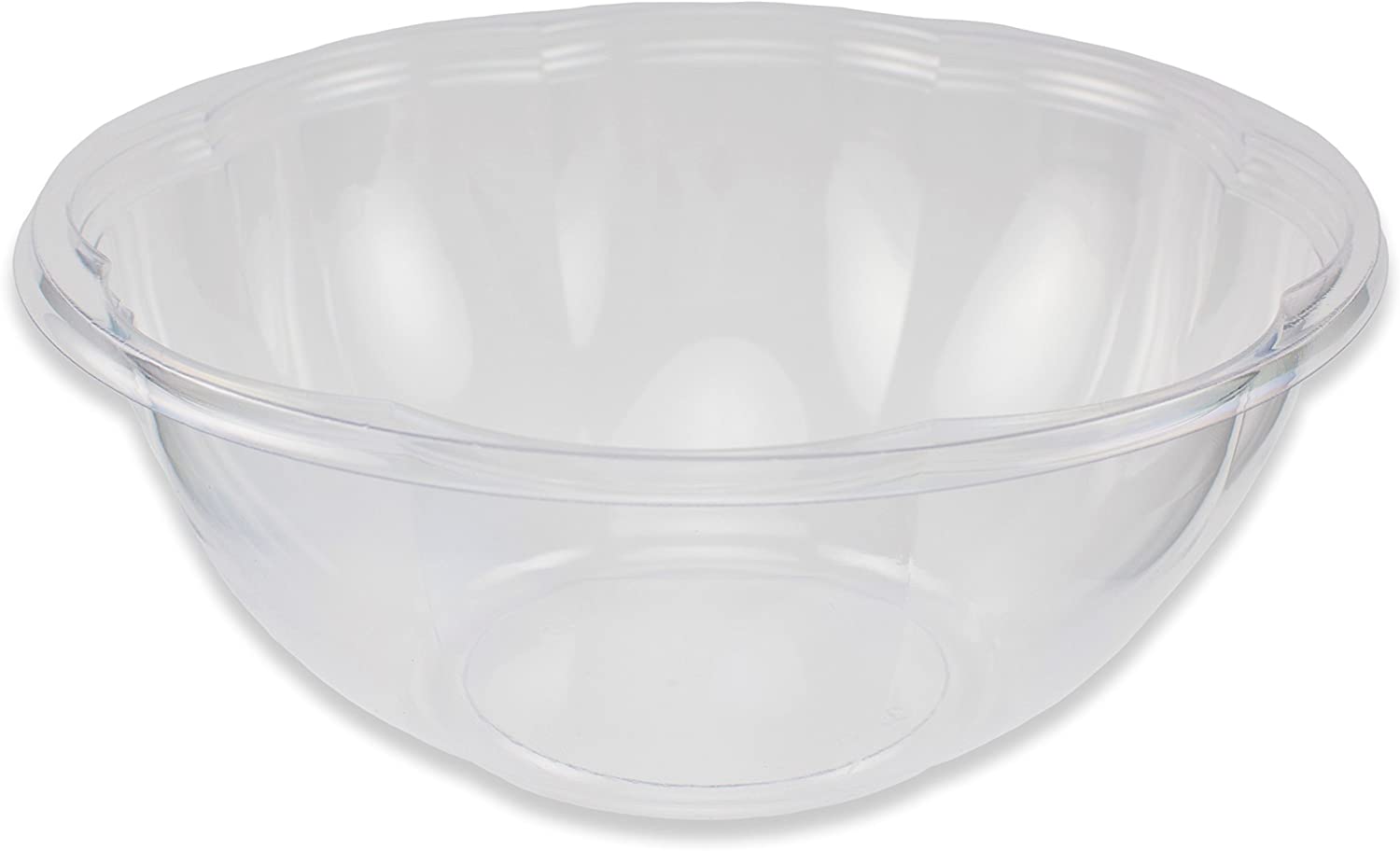 Renewable and Compostable Salad Bowls with Lids, 32 oz, Clear, Plastic,  50/Pack, 3 Packs/Carton - Zerbee