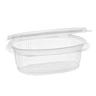 Plastic Deli Container With Attached Lid 16 oz