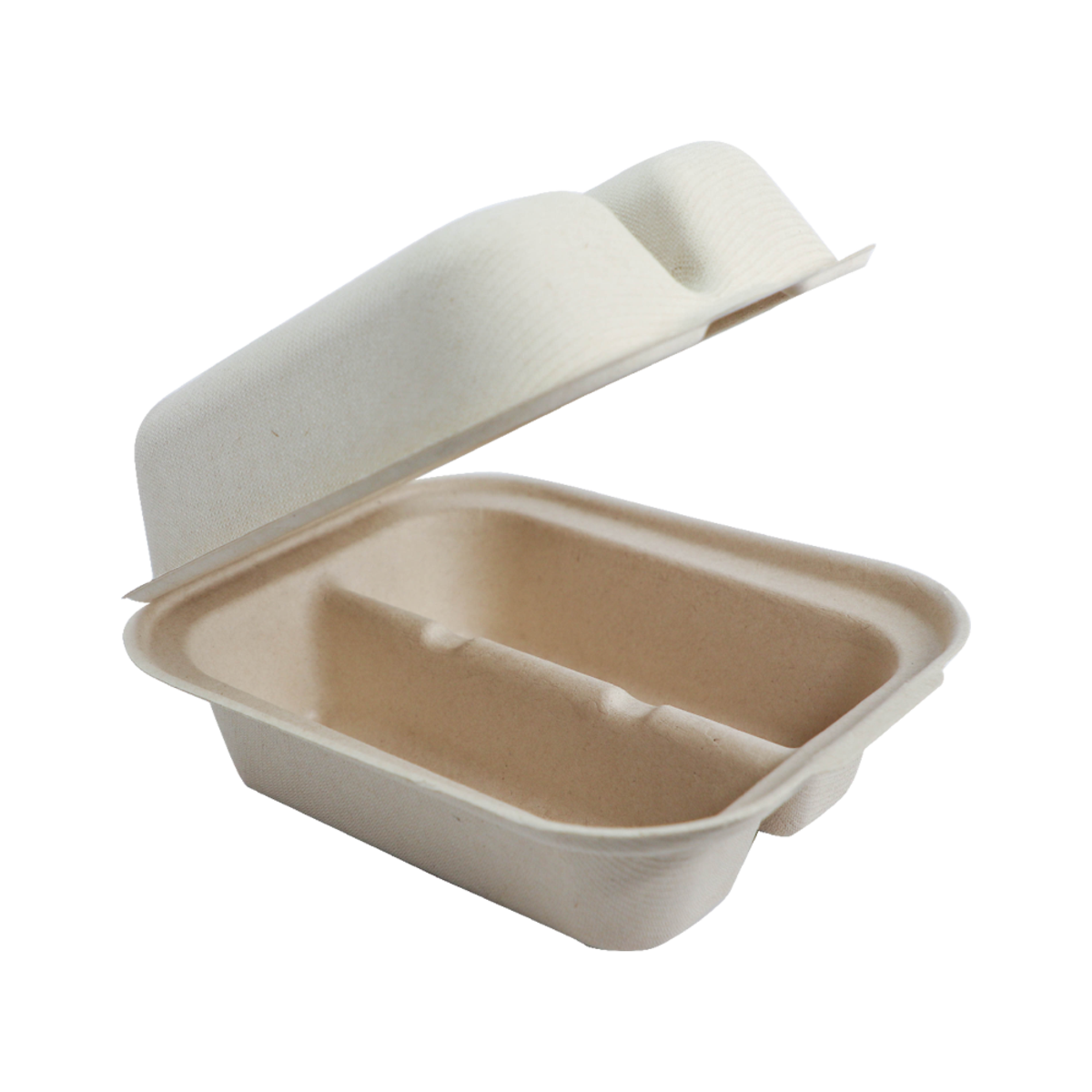 World Centric No PFAS Added 5-Compartment Compostable Fiber Bento Box -  300/Case