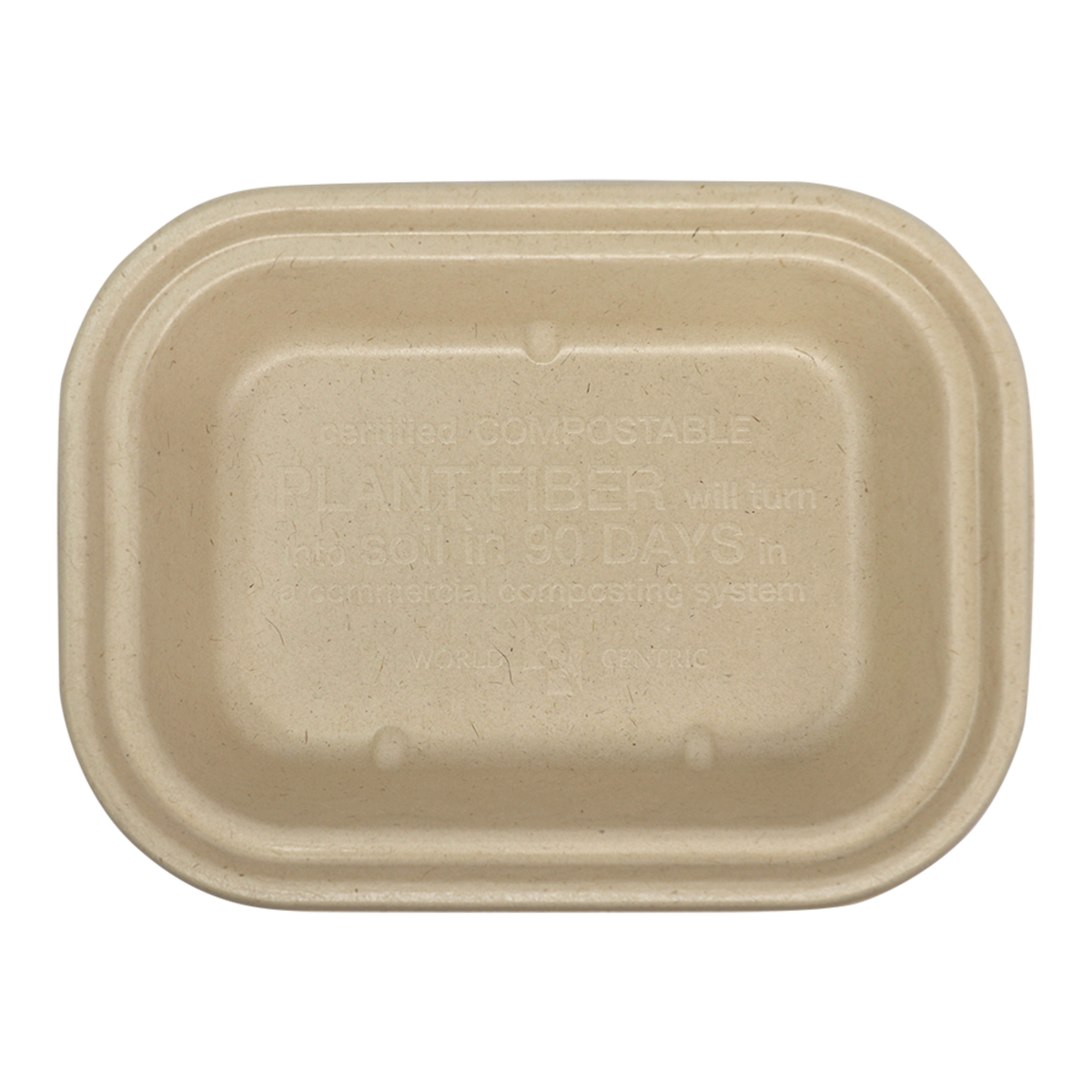 [100 Sets] 32oz Compostable Eco Friendly Container Trays with Lids - Deep Contai