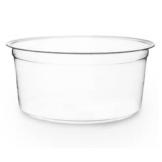 Round Plastic Tubs - 85 oz White Plastic Tub