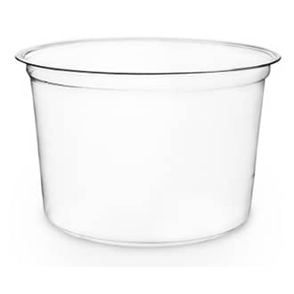 Pactiv 4S18Y 16 oz Square Deli Container Plastic Clear - Case of 480