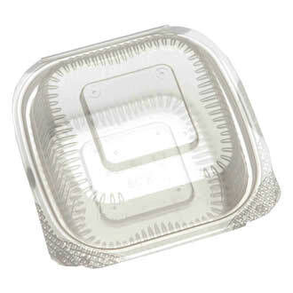 3 Compartmented Styrofoam Clamshell (Perforated Lid) - 200 Pack (260130)