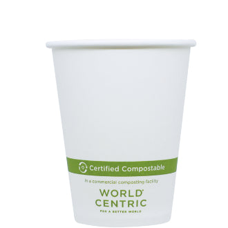 EcoChoice 8 oz. Tall Translucent Compostable Paper Hot Cup Lid - 1000/Case