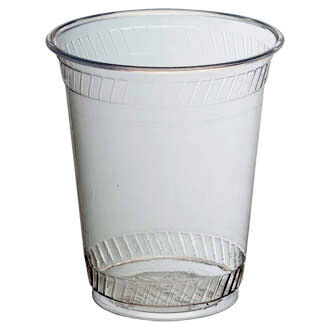 Choice 12 oz. Clear Plastic Cold Cup with 4 oz. Insert and PET