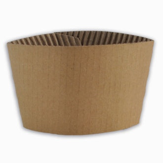 EcoChoice 10 oz. Leaf Print Compostable Paper Hot Cup - 1000/Case