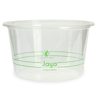 Vegware Plant-Based 24oz PLA Round Deli Container (QTY:500)