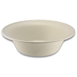 Graphic Packaging 312603028 Ecotainer™ Polystyrene 12 Oz Soup Cup Flat Lids  - 4 1/4Dia. x 1/2H