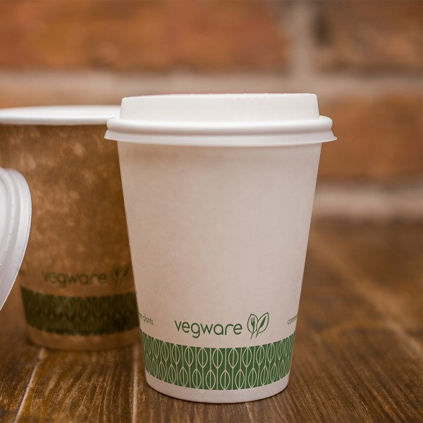 Vegware - 16oz white classic hot cup, Hot Cups, Products