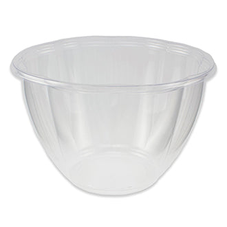 Eco-Products EP-SBS64 64 oz. Clear Compostable Plastic Salad Bowl