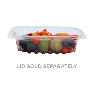 12 oz Eco-Friendly Clear PLA Rectangle Deli Containers (900 Count