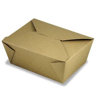 Compostable Kraft Paper Takeaway Food Containers - B & H Packaging Ltd