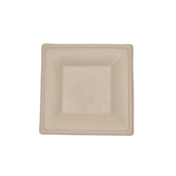 bUCLA 150PCS 6 Inch Square Paper Plates Heavy Duty Biodegradable
