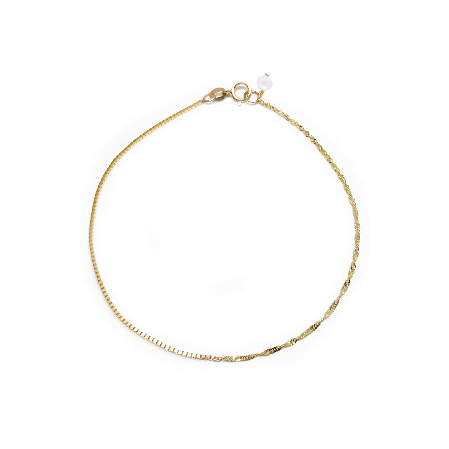 Box Shimmer Chain Bracelet – POPPY FINCH