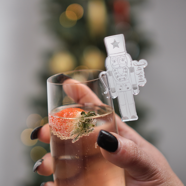 christmas table favours drink tags
