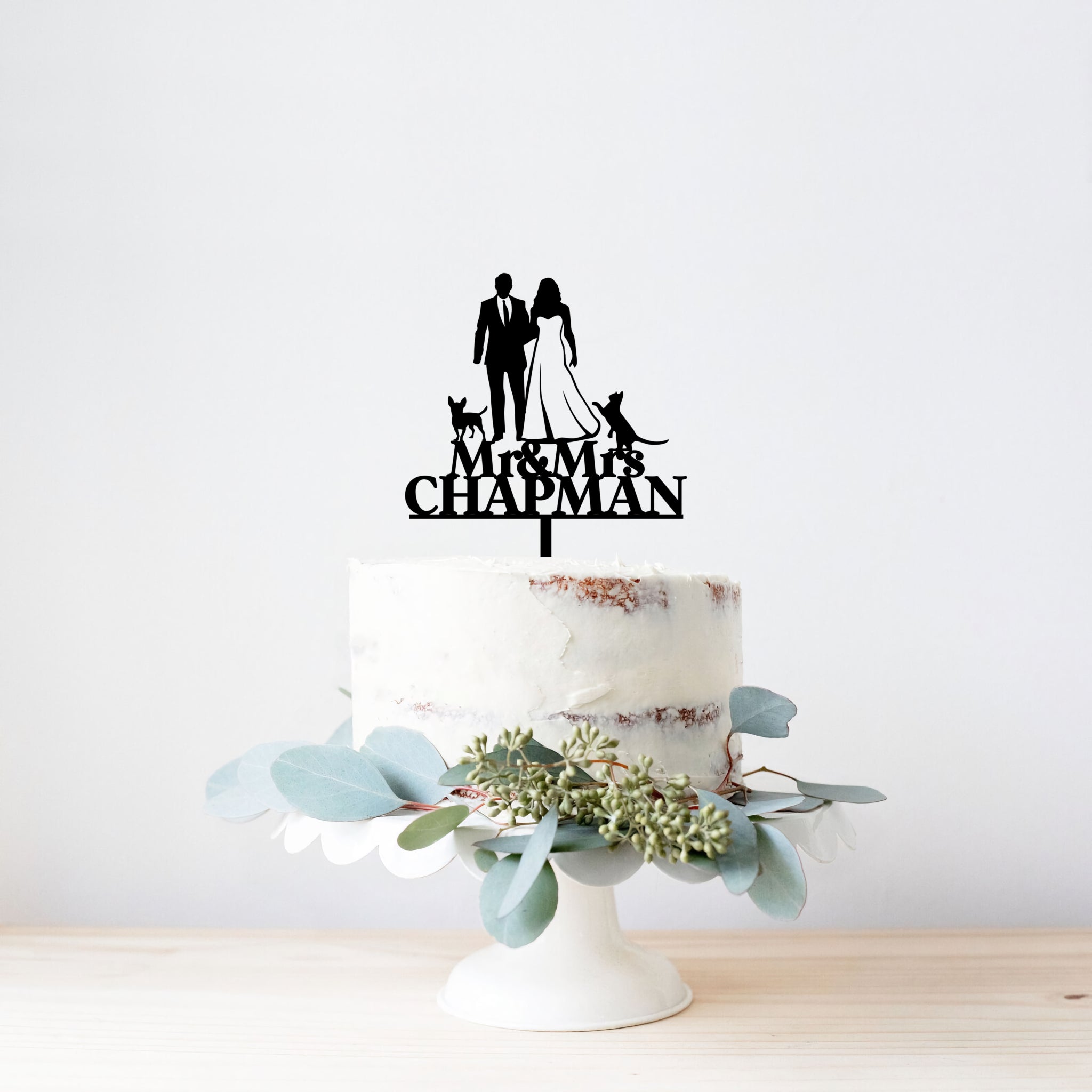 Personalised Wedding Cake Topper with Photo | Create Gift Love