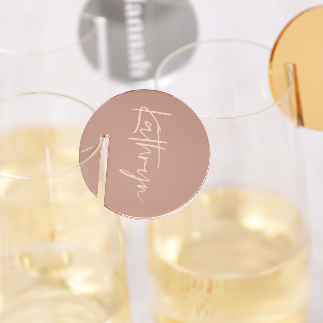 Acrylic Custom Name Tags,champagne Wall, Acrylic Personalized Drink  Stirrer, Place Setting, Engraved Place Card,acrylic Place Cards 