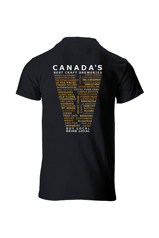 Canada's Best Craft Breweries Heavy Cotton T-Shirt – Craft Beer Clothing