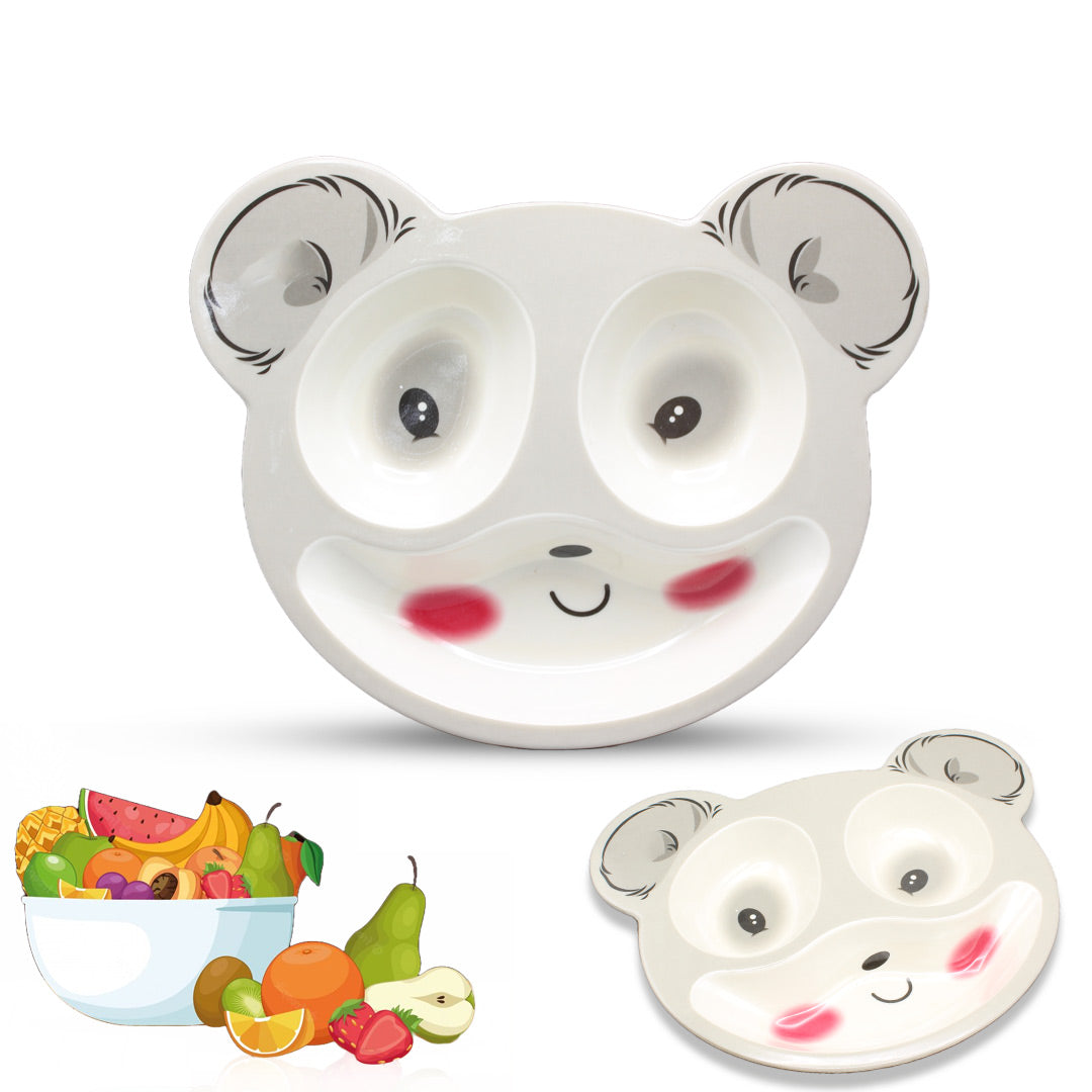 Bear Dinnerware Divided Kids Plate | Children Food Supplement Tableware