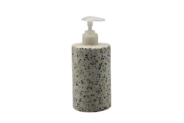 Round Soap Dispenser | Terrazzo Marble Chips