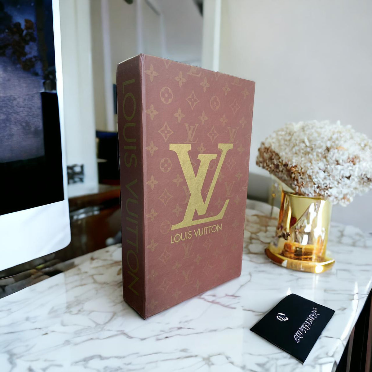 Louis Vuitton Faux Decorative Designer Books | Home Decor