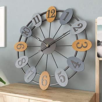 Colourful Digits Metal Wall Clock | Wall Hanging Clock