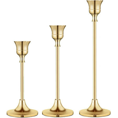 3pcs Metal Taper Candlesticks | Home Décor - Homehatchpk