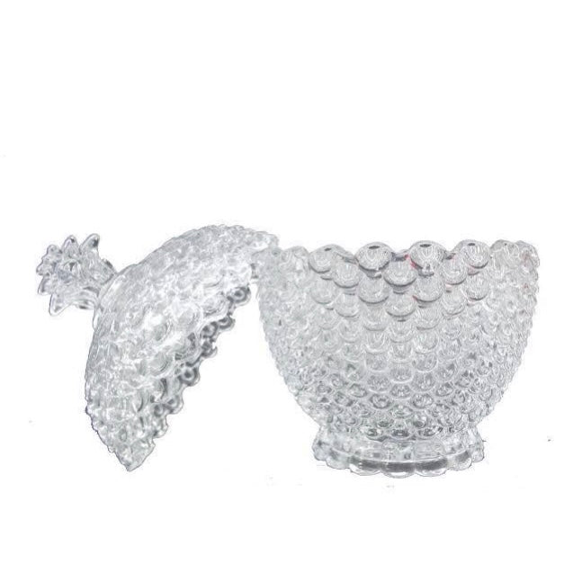 Crystal Glass Candy Jar With Lid | Home Decor - Home Hatch