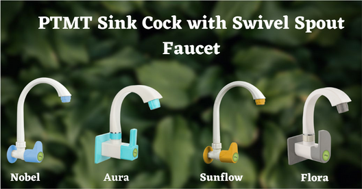 PTMT Sink Cock with Swivel Spout Faucet