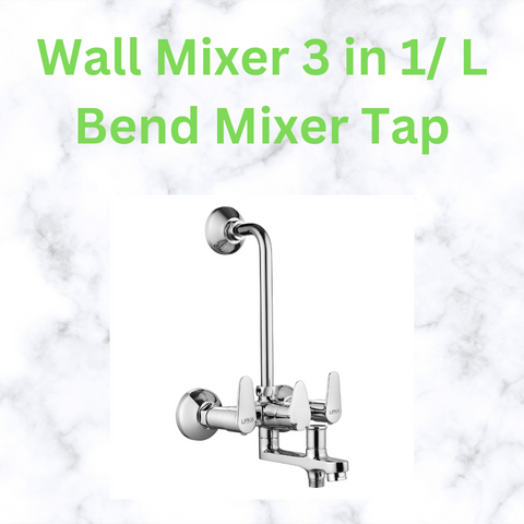 Wall Mixer 3 in 1 L Bend Mixer Tap