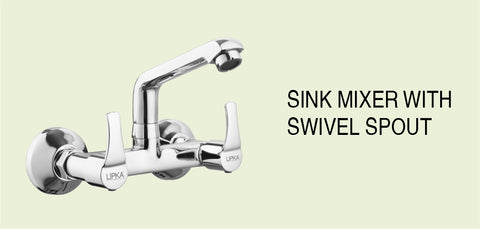 sink mixer with swivel spout
