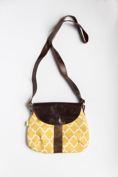 JOYN Leather Satchel - Mustard Tile