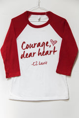 Courage, Dear Heart baseball t