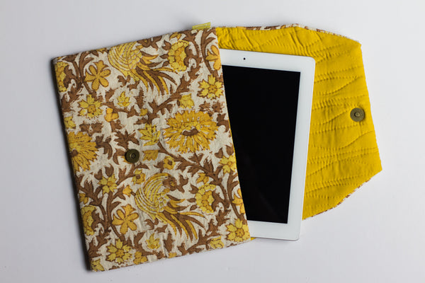 JOYN iPad Clutch - Gold Bird