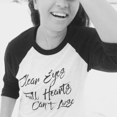 Clear Eyes, Full Heart Baseball Tee